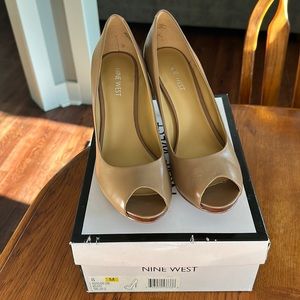 Nine West Kelsyo Nude High Heel Pumps